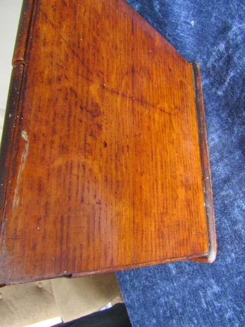 Vintage oak writing box -