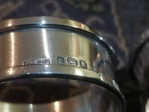 A Pair Of Sterling Serviette rings