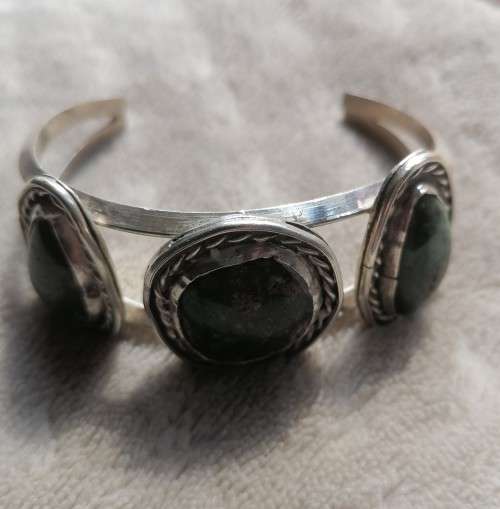 NAVAJO Green Turquoise Silver bracelet