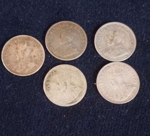 A lot of 5 George v tickeys