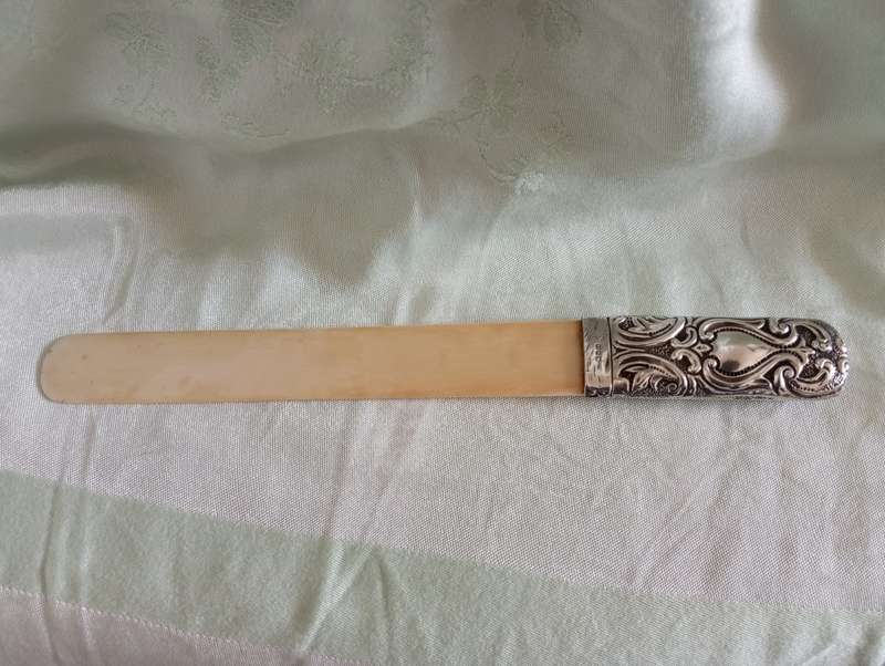 A fabulous silver handled Victorian page turner