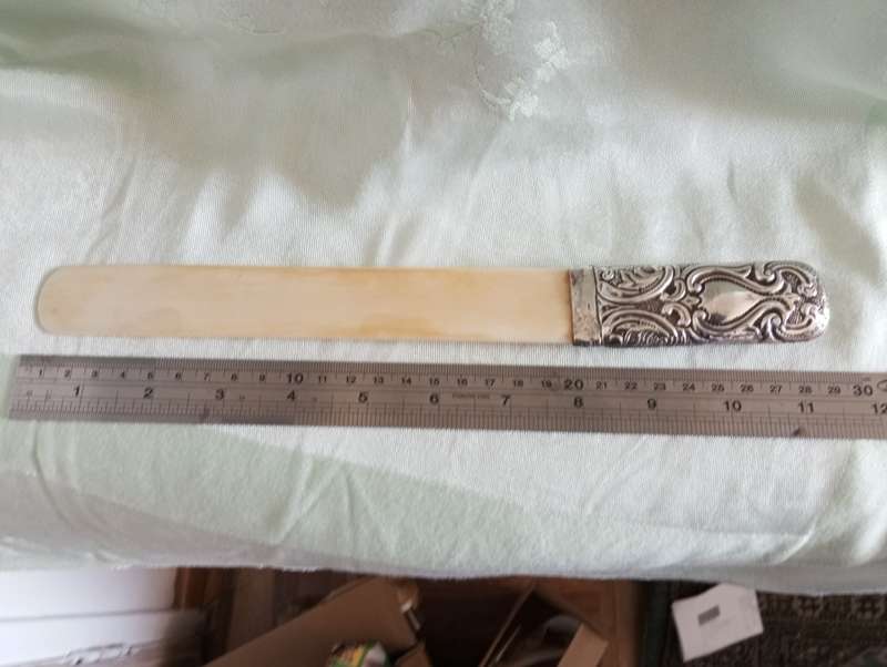 A fabulous silver handled Victorian page turner