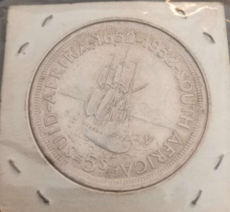 A union of south Africa 1952 five shilling