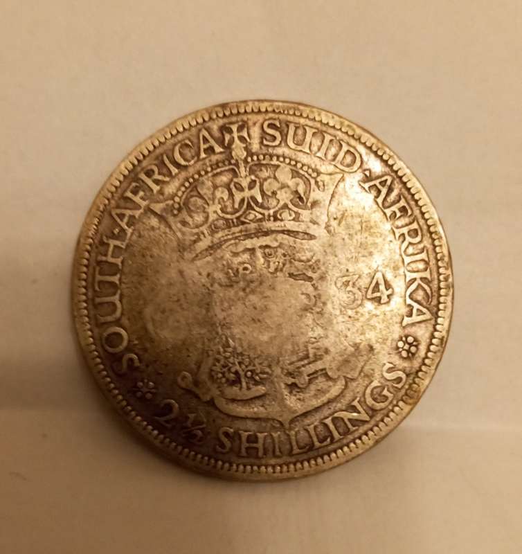 A union sa 1934 2 &half shilling