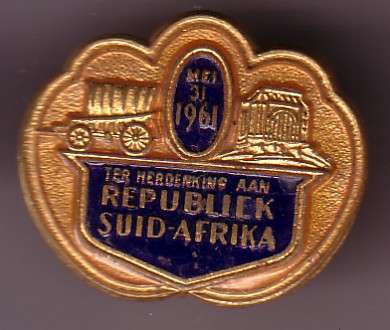 Republic of South Africa, 1961 badge