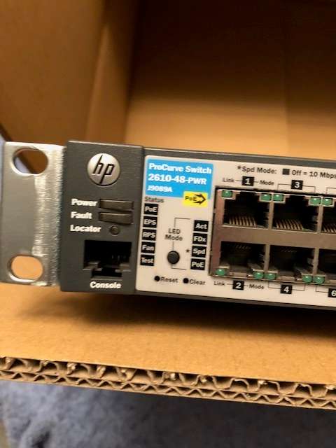 HP Procurve 48 port POe switch excellent condition Brand new in the box