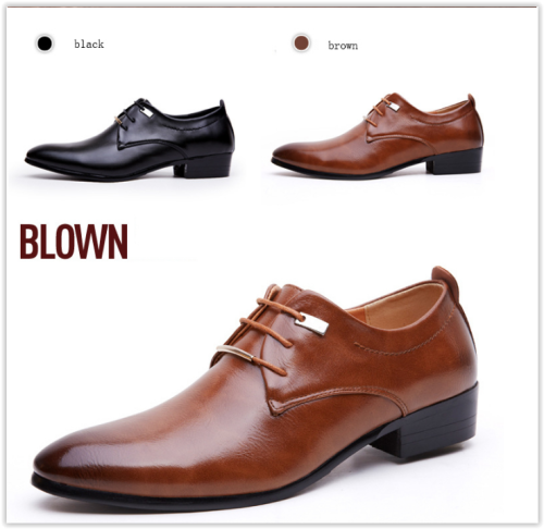 Men Leather Shoes Oxford Business Shoes,Spring Autumn Men Casual Flat Patern Crazy R400
