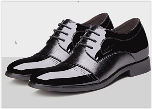 Men Lace up Business Dress Men Oxford Business Shoes Crazy R400