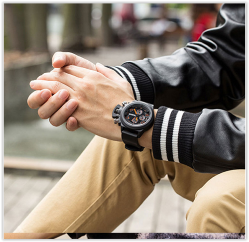 Men Watches Decorative 3 Eyes Dials CRAZY R200 Free shipping!!