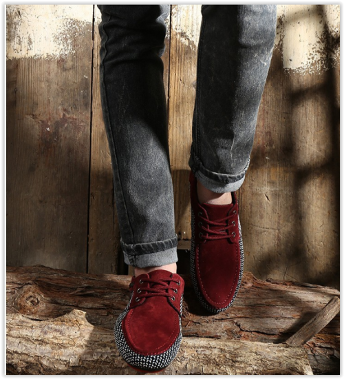 Men Breathable Lace Up Shoes Business Fashion Flats Crazy R349