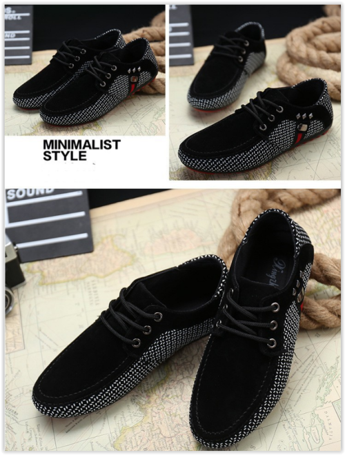 Men Breathable Lace Up Shoes Business Fashion Flats Crazy R349