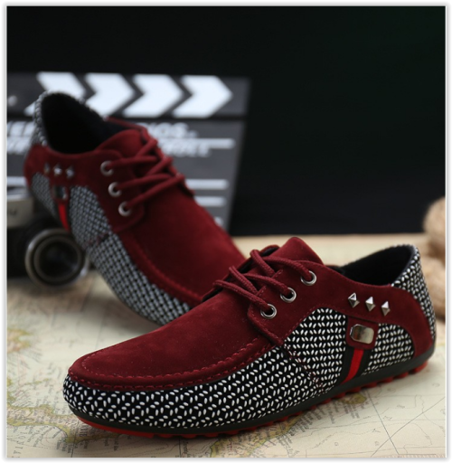 Men Breathable Lace Up Shoes Business Fashion Flats Crazy R349