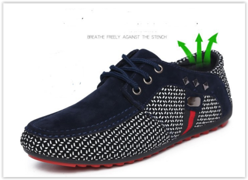 Men Breathable Lace Up Shoes Business Fashion Flats Crazy R349