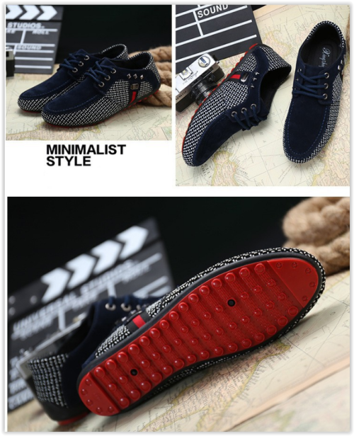 Men Breathable Lace Up Shoes Business Fashion Flats Crazy R349