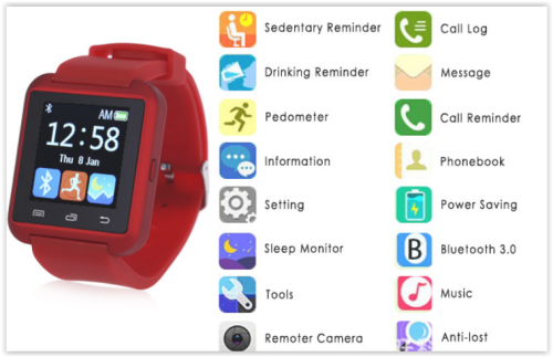 Smartwatch U8S Bluetooth 3.0 Outdoor Sports Free postage CRAZY R199 Perfect Gift!!