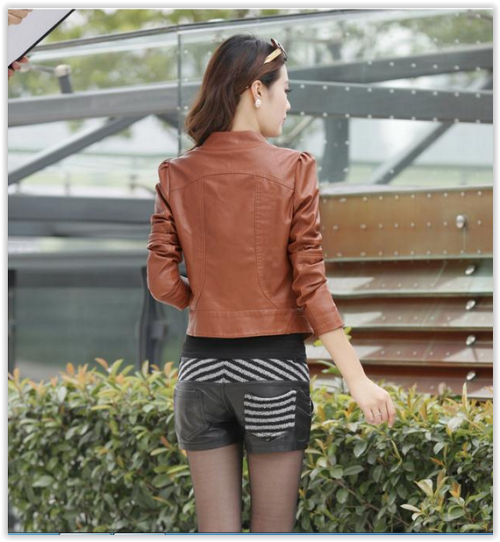 Women Leather Jacket  CRAZY R300