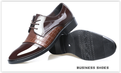 Men Lace up Business Dress Men Oxford Business Shoes Crazy R400