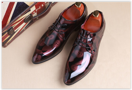 Men Wedding Shoes Oxford Big Sizes PU Leather Multi Colour Shoes Lace Up Business free shipping