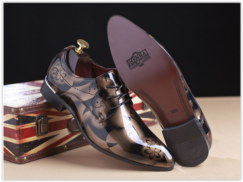 Men Wedding Shoes Oxford Big Sizes PU Leather Multi Colour Shoes Lace Up Business free shipping