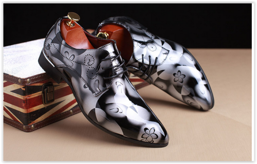 Men Wedding Shoes Oxford Big Sizes PU Leather Multi Colour Shoes Lace Up Business free shipping
