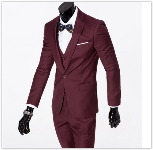 Men Jacket&Pants&Tie Light Grey Suits Jacket Pants Formal Dress Men Suit Set men wedding MAD R799
