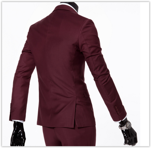 Men Jacket&Pants&Tie Light Grey Suits Jacket Pants Formal Dress Men Suit Set men wedding MAD R799