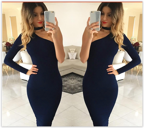 Winter Sprint Party Dress Women CRAZY R200 Simple Fitted