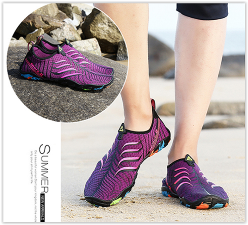 Unisex Water Summer Shoes Breathable Anti - Skid Swimming Sneakers Big Sizes  Crazy R450