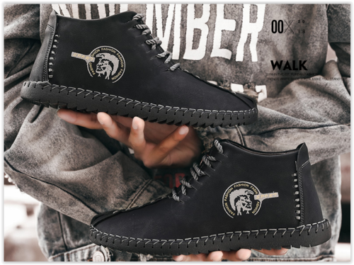 Men Genuine Leather  Gorgeus Winter Fur Boots Shoes Lace Up Breathable Soft Male Waterproof MAD R400