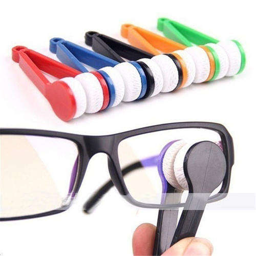 Mini Sun Glasses Eyeglass Microfiber Brush Cleaner New
