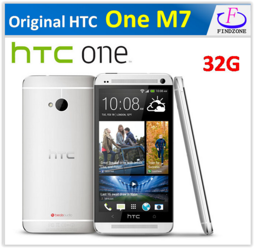 Hot Original HTC One M7 Android 4.4.2 sense 6.0 32GB Quad-core 1.7GHz 4.7''1920x1080 NFC,Refurbished