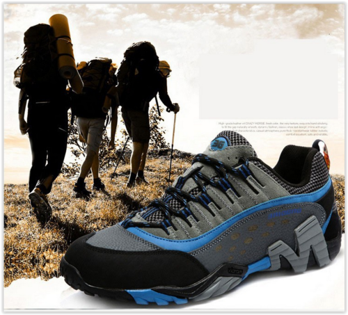 2015 High Quality Breathable Unisex Men Hiking Shoes Woman Trekking Outdoor Shoes Leather Lovers