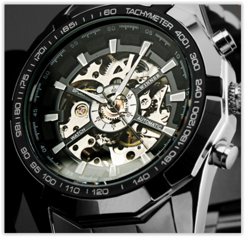 Classic Winner watch Brand Luxury Men's Cross Watch Automatic Skeleton Mechanical Military Watch men