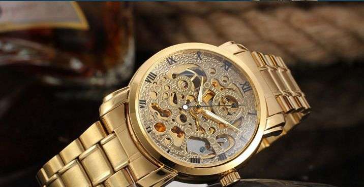 new luxury skeleton Winner Automatic for men watch factory stainless steel bracelet free shipping