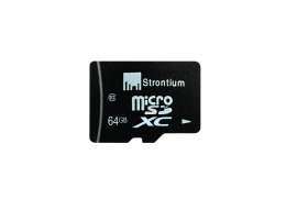 Strontium 64GB Micro SD Card with Adaptor (SR64GTFC10A)