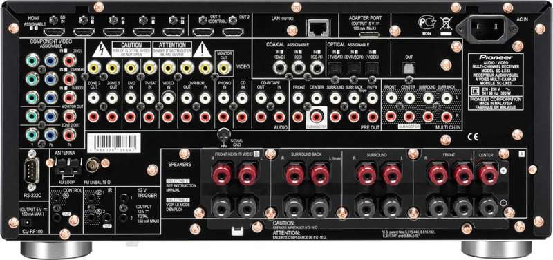 Pioneer SC-LX83 7.1 Channel 190 Watt Receiver Amplifier