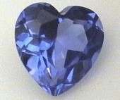 VALENTINE .40CTS HEART TANZANITES  COMBINED- VALUE R2'720.00