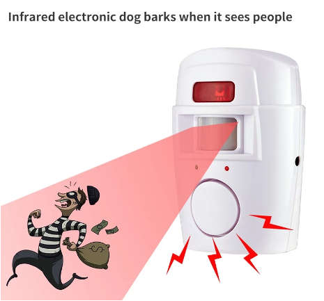 Wireless Motion Sensor Security Alarm With Two Remotes