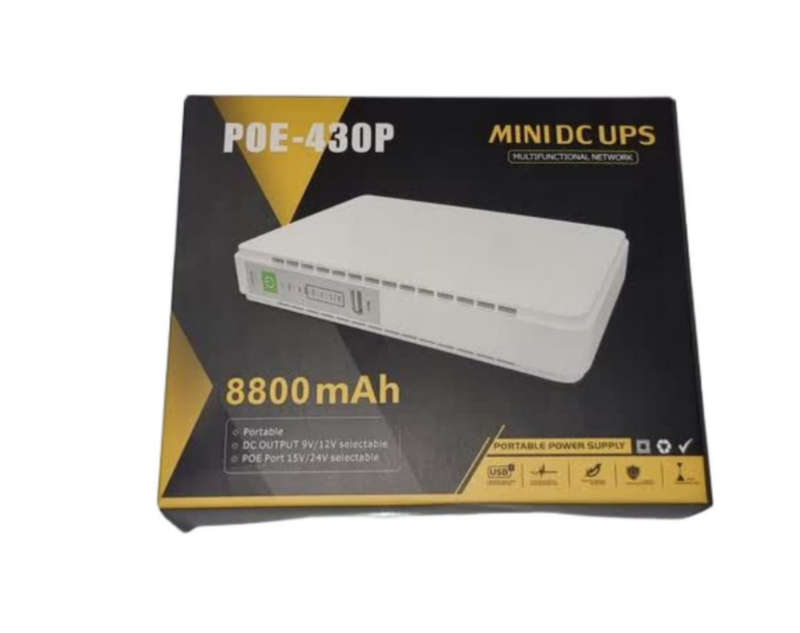 Mini DC UPS Backup for WiFi Routers CCTV Cameras