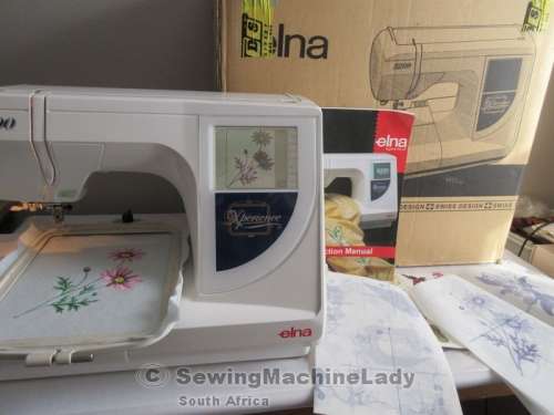 ELNA 8200 EMBROIDERY MACHINE WITH TRANSFER CARD