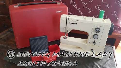 BERNINA SWISS MADE 830 IN RED CARRY CASE