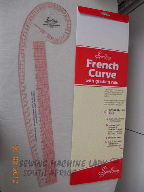 SEW EASY FRENCH CURVES RULER (add R30 for shipping)