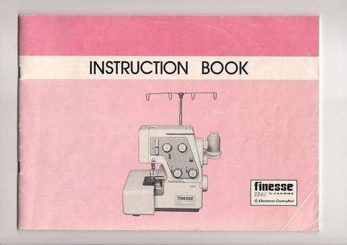 USER MANUAL FOR  JANOME FINESSE 234 / 234D OVERLOCKER