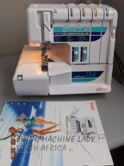 ELNA 744 OVERLOCKER & TRIPPLE NEEDLE COVERSEAM