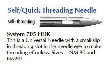 SELF THREADING (QUICK THREADING) MACHINE NEEDLES (KLASSE)