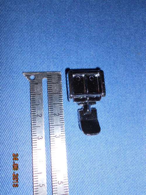 SNAP ON ZIPPER PRESSER FOOT  FOR SEWING MACHINE