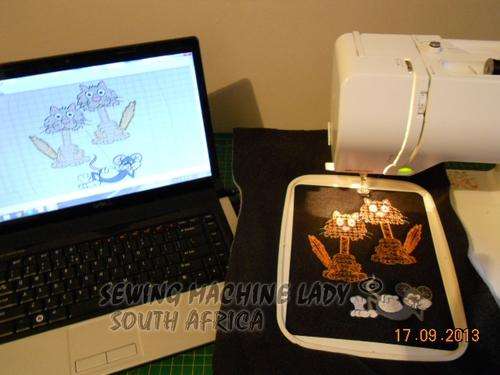 BERNINA DECO 330 EMBROIDERY MACHINE + PCMCIA CARD USB READER FOR PC
