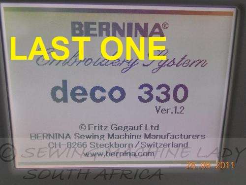 BERNINA DECO 330 UPGRADE KIT TO VER1.2 : USB CARD READER + CARD. Windows 7 Compatible