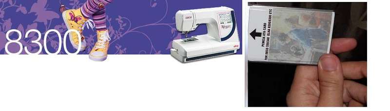 EMBROIDERY CARD:  FOR ELNA 8300/8600