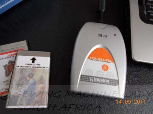 USB CARD READER (ATA PCMCIA CARDS) for Deco 330/ Elna 8200 Windows7 compatible
